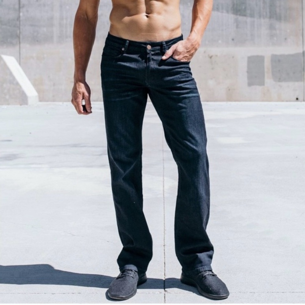 Barbell NEW Relaxed Athletic Fit 2.0 Blue Jeans Stretch Sz.34x30” Athlesiure
